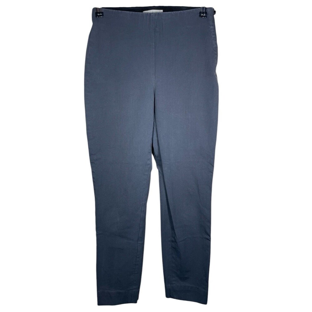 Everlane Womens Work Pant Sz 2 Charcoal Side-Zip Ankle Stretch Cotton Side Zip
